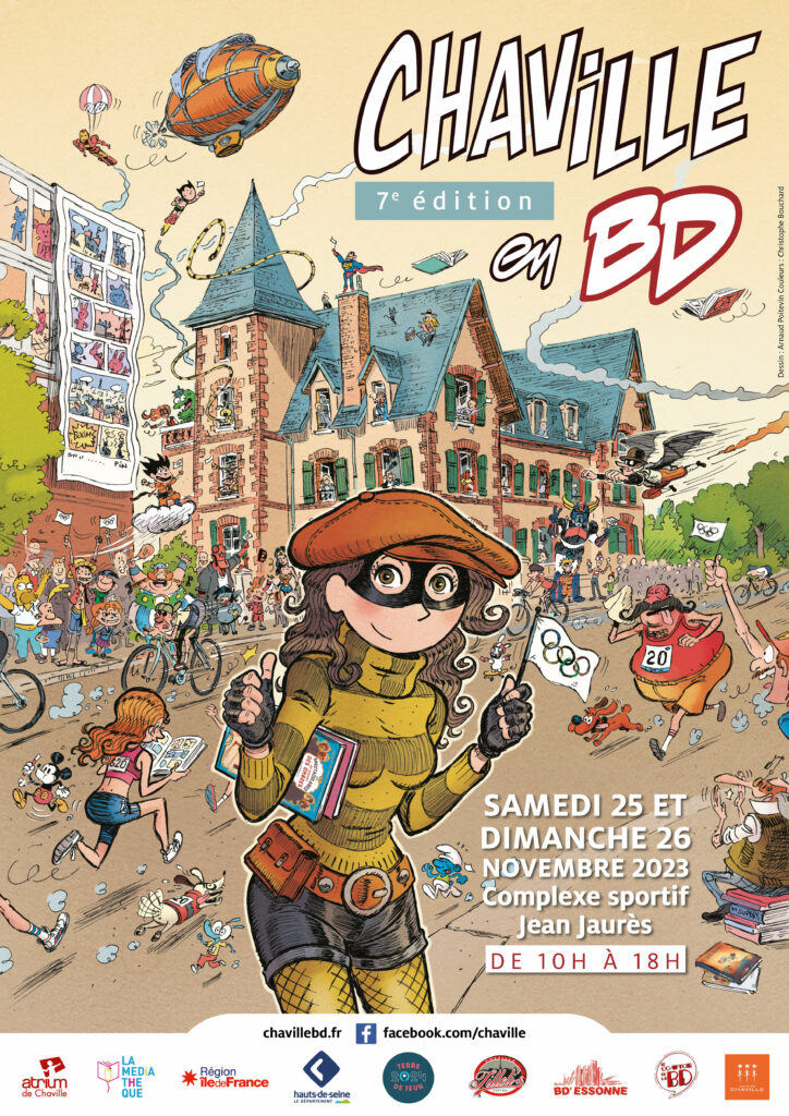 Affiche Chaville en BD 2023 La BD s'expose